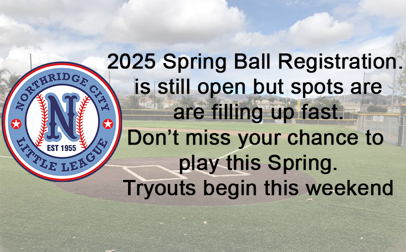 2025 Spring Registration Still Open